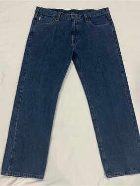 Carhartt Traditional Fit Straight Leg Denim Jeans Men's Sz 40x30 (B480-DPS)